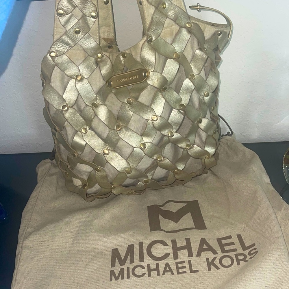 Braided Michael Kors shoulder bag
